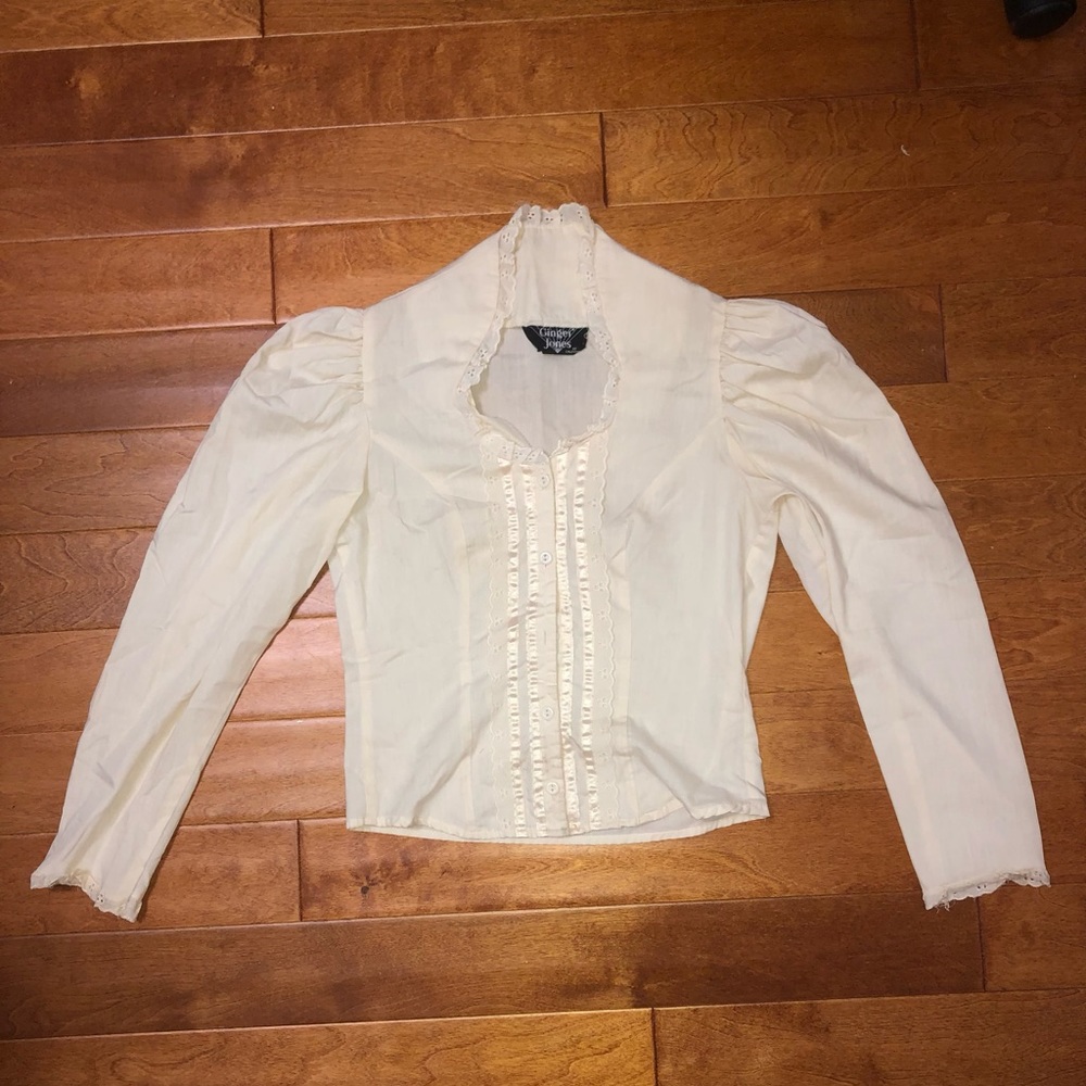 Vintage 1970’s Ginger Jones cottage core Gunne Sax style top
